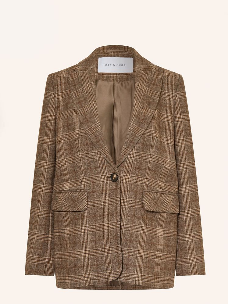 karierter blazer von mrs and hugs