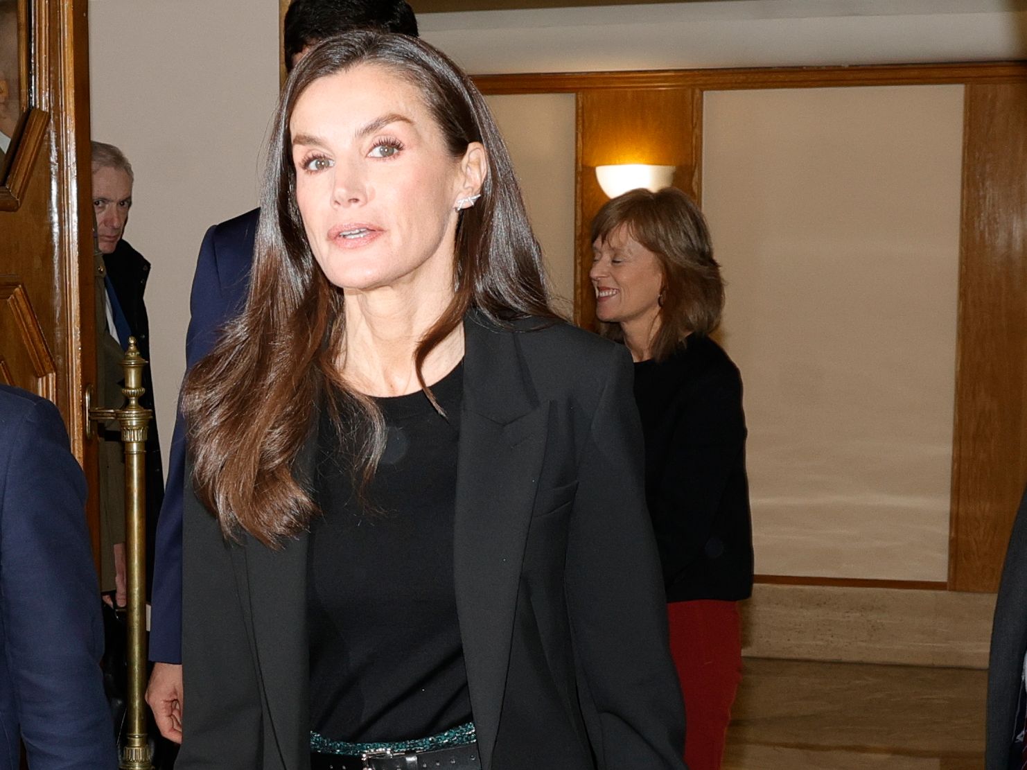 ¿Podemos decir que éste es el pantalón navideño de Letizia Ortiz?